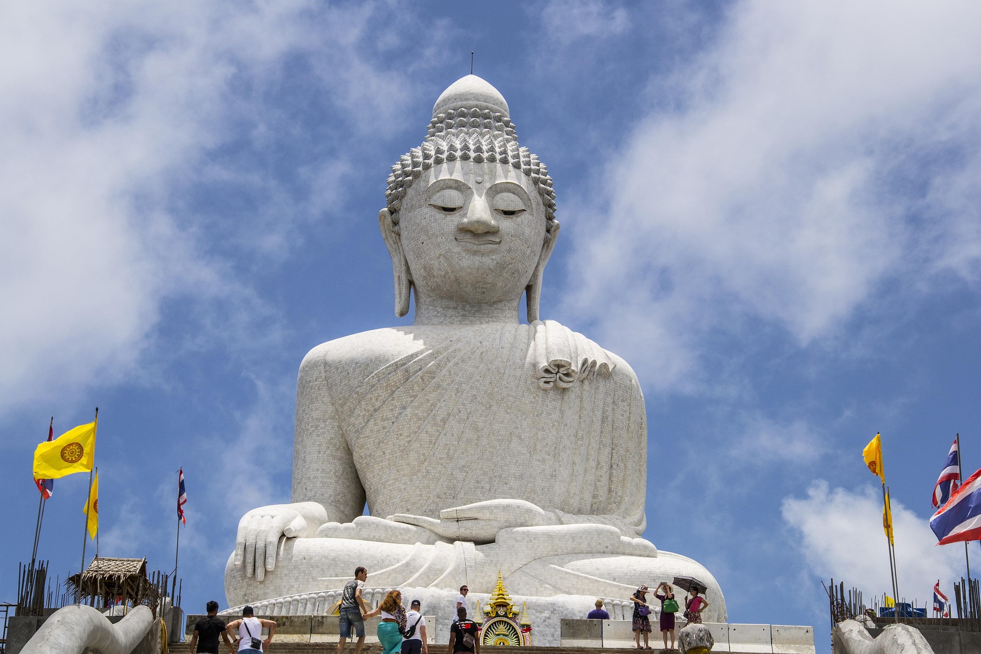 The white Big Buddha statue in Phuket